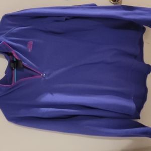 North face purple 1/4 zip
